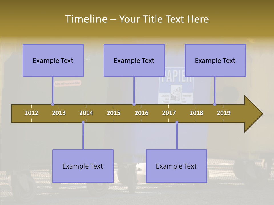 Blue Green Garbage PowerPoint Template