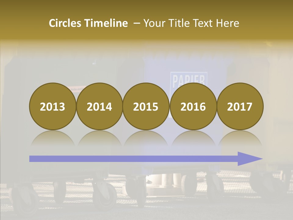 Blue Green Garbage PowerPoint Template