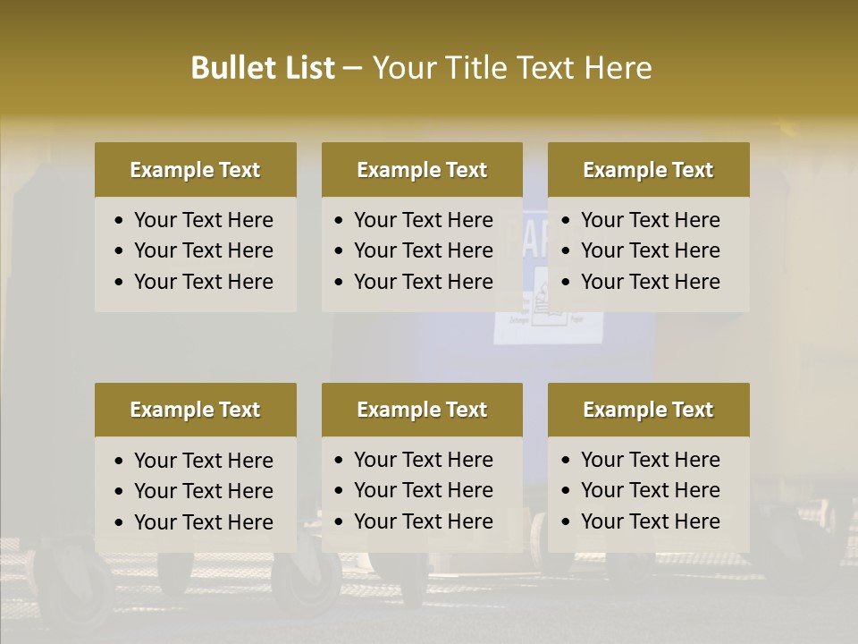 Blue Green Garbage PowerPoint Template