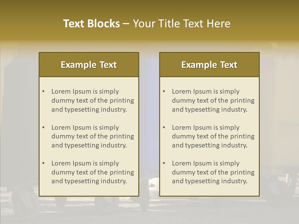 Blue Green Garbage PowerPoint Template