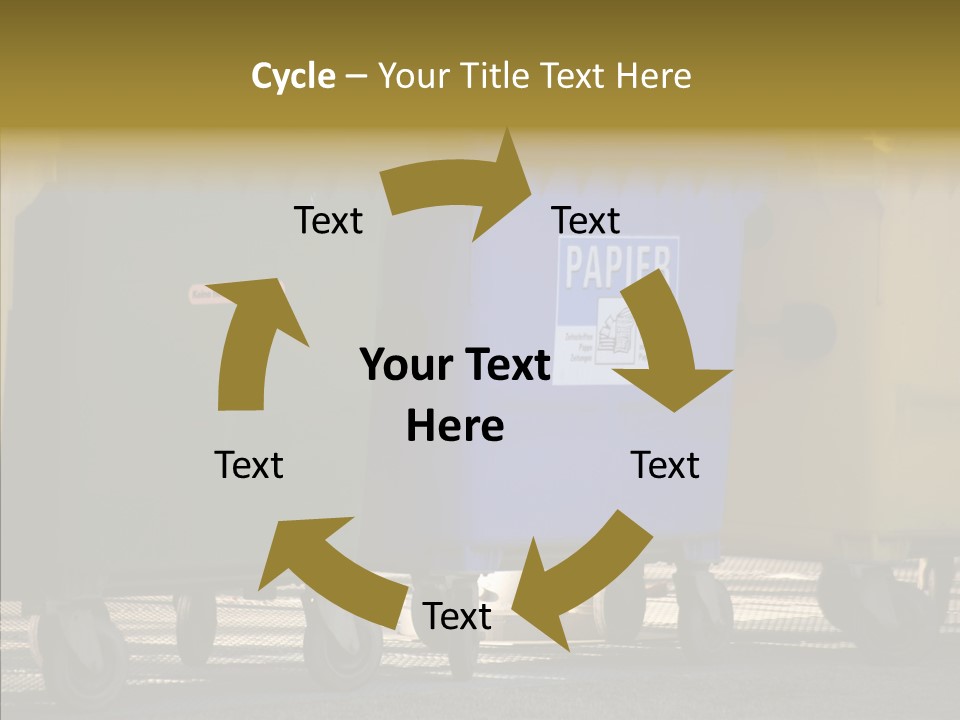 Blue Green Garbage PowerPoint Template