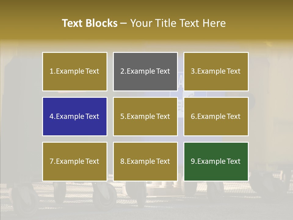 Blue Green Garbage PowerPoint Template