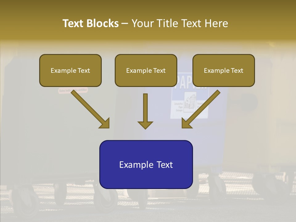 Blue Green Garbage PowerPoint Template