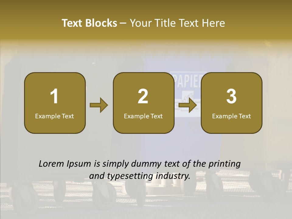 Blue Green Garbage PowerPoint Template