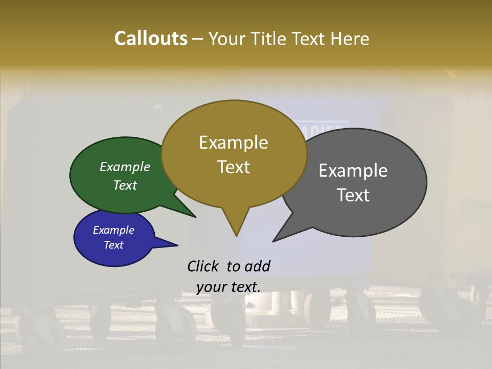 Blue Green Garbage PowerPoint Template