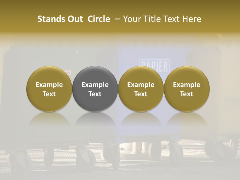 Blue Green Garbage PowerPoint Template