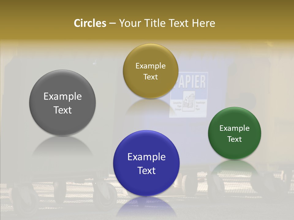 Blue Green Garbage PowerPoint Template