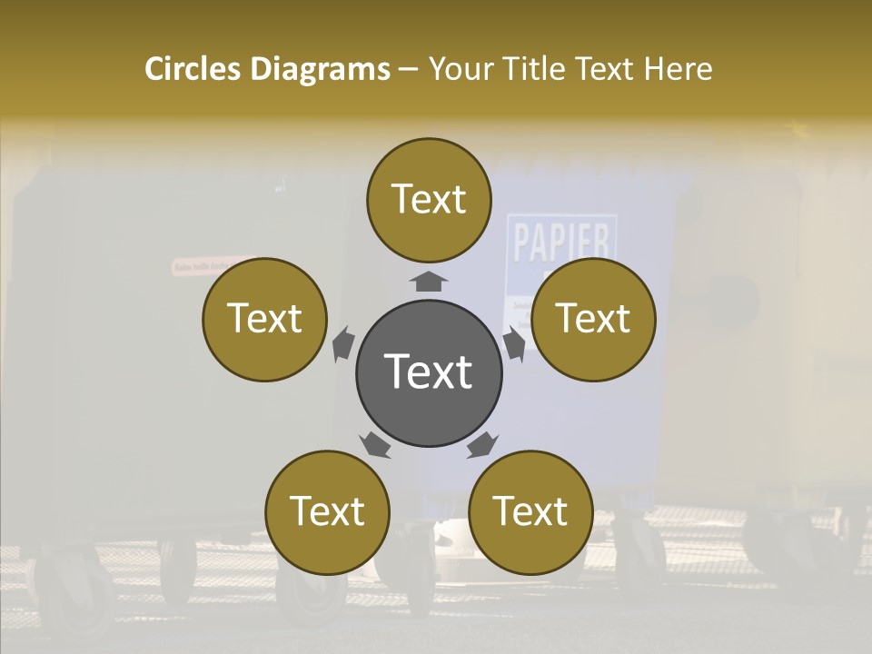 Blue Green Garbage PowerPoint Template