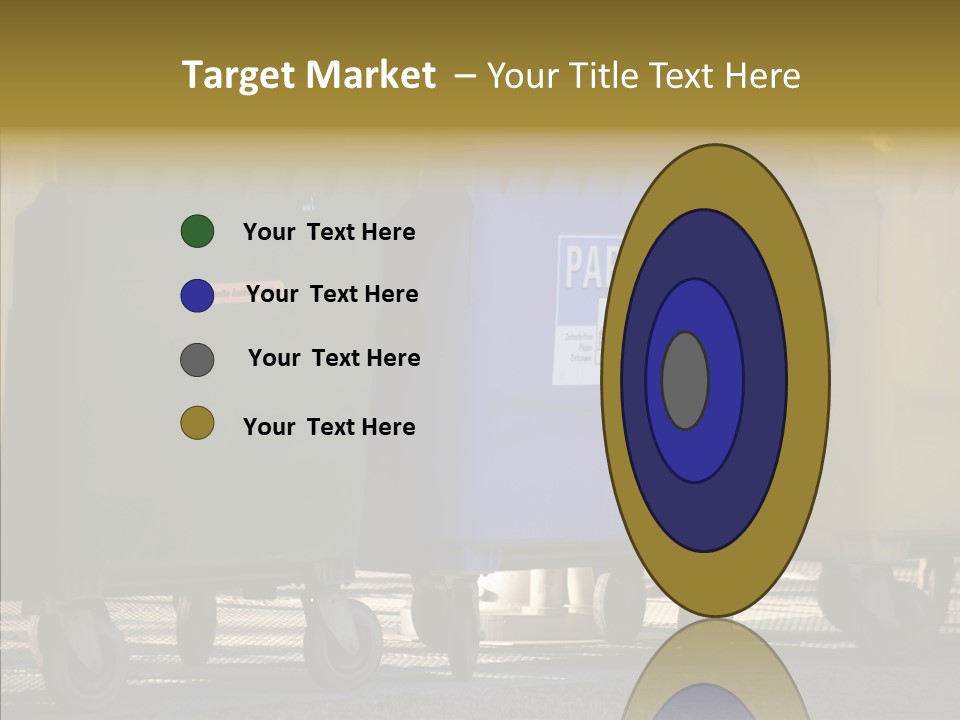 Blue Green Garbage PowerPoint Template