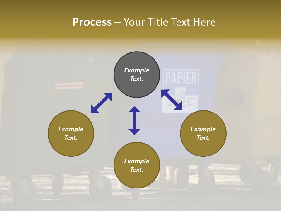 Blue Green Garbage PowerPoint Template