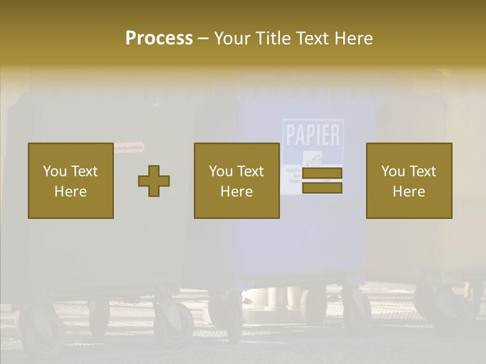 Blue Green Garbage PowerPoint Template