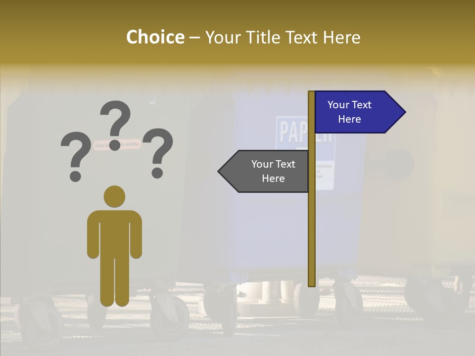 Blue Green Garbage PowerPoint Template