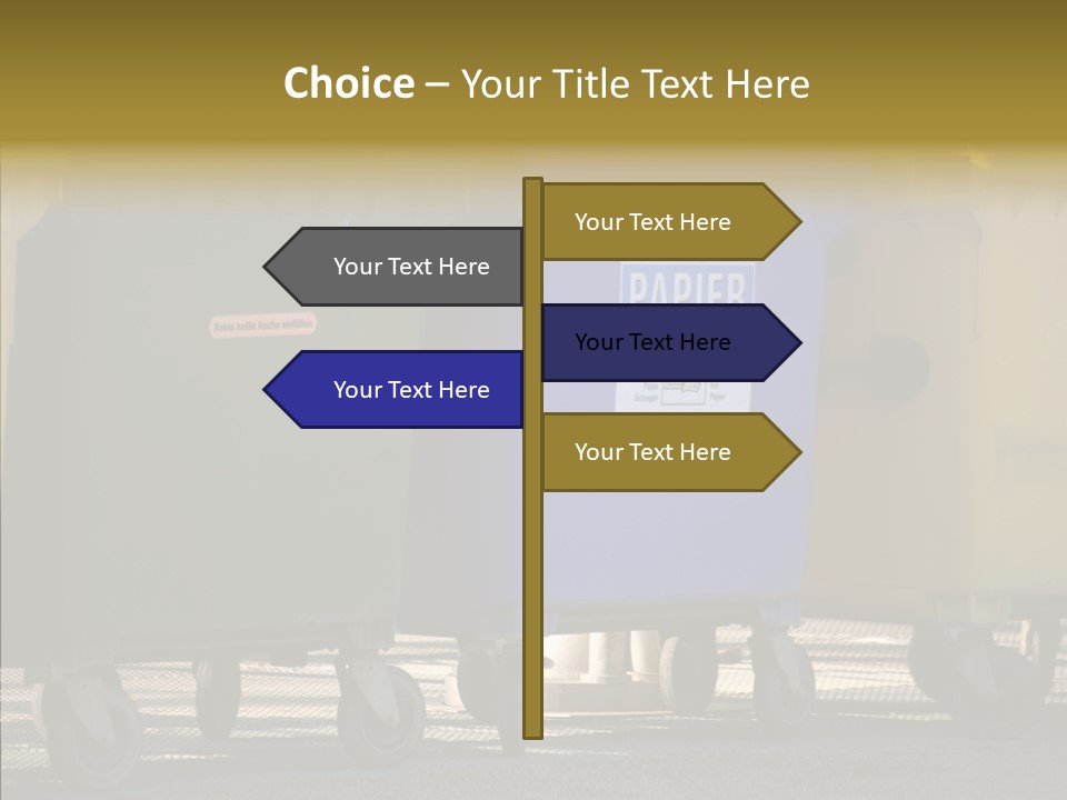 Blue Green Garbage PowerPoint Template