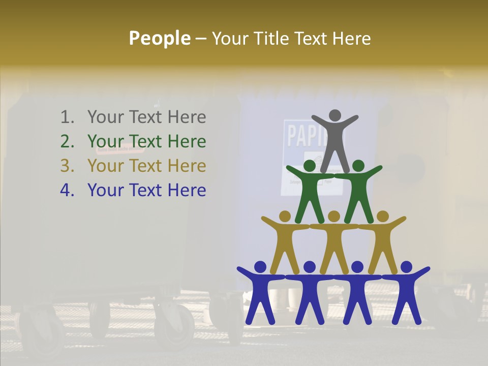 Blue Green Garbage PowerPoint Template