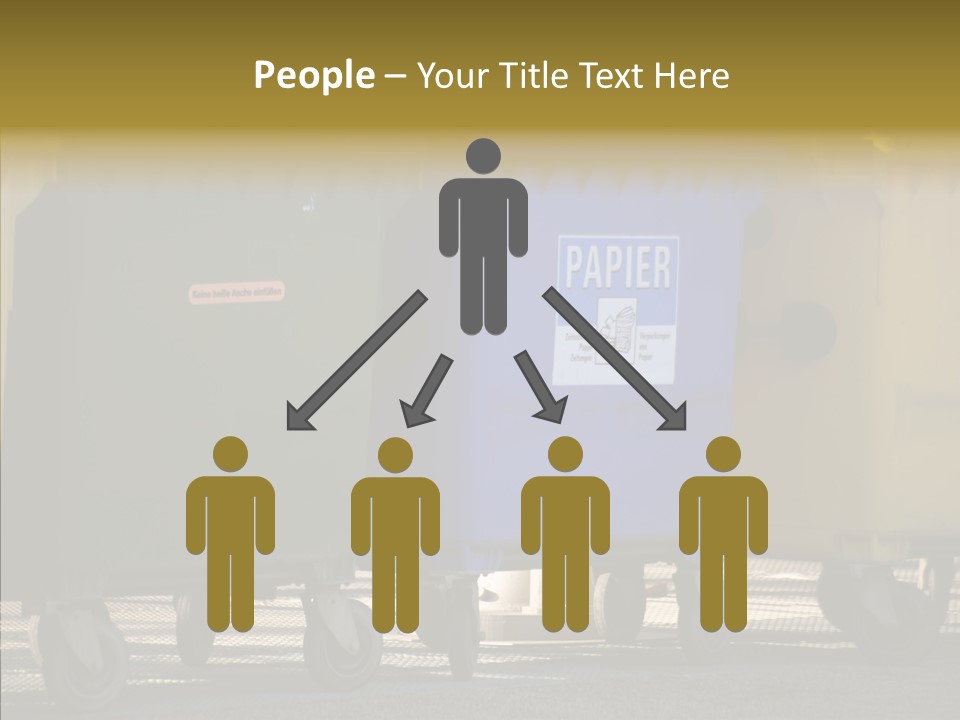 Blue Green Garbage PowerPoint Template