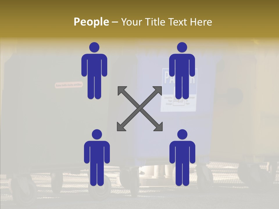 Blue Green Garbage PowerPoint Template