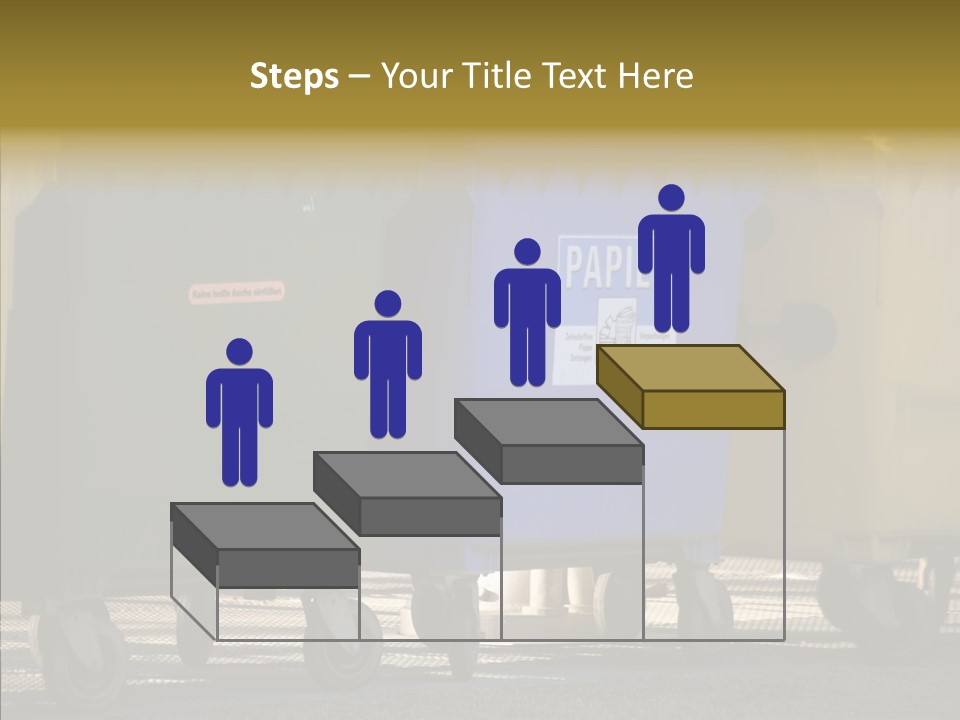 Blue Green Garbage PowerPoint Template