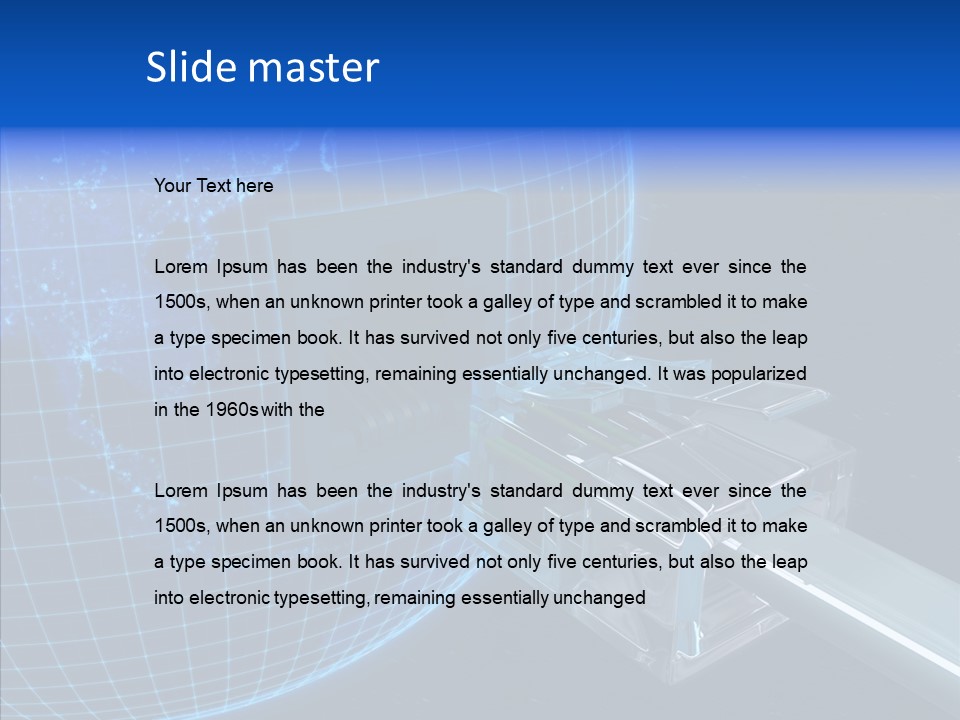 Megabyte Networking Network PowerPoint Template