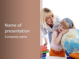 Blond Tale Attracted PowerPoint Template