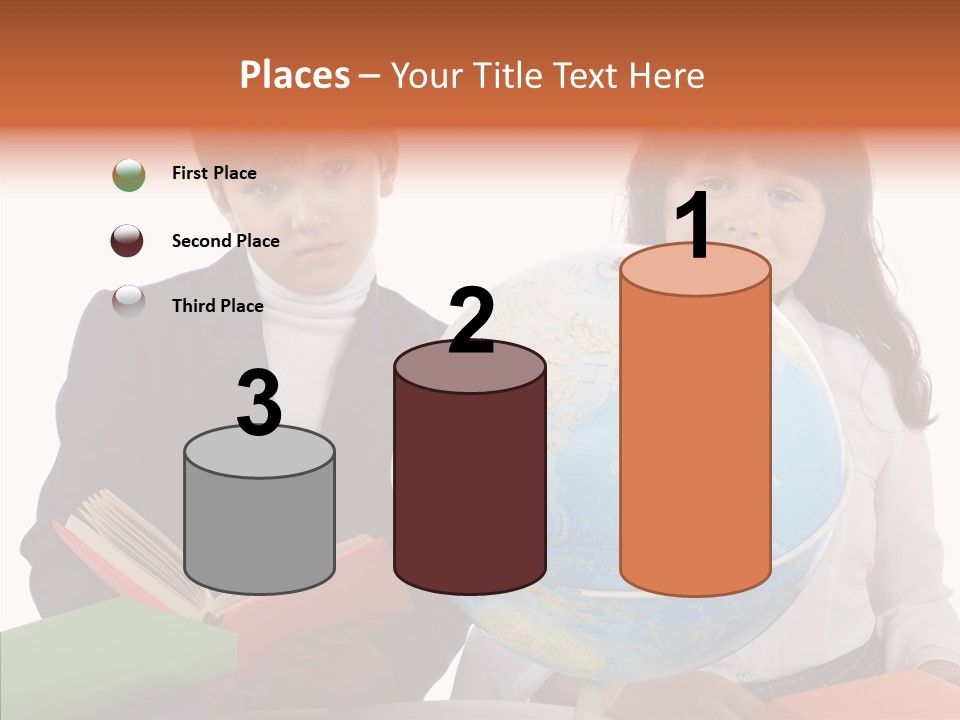 Student Test Caucasian PowerPoint Template