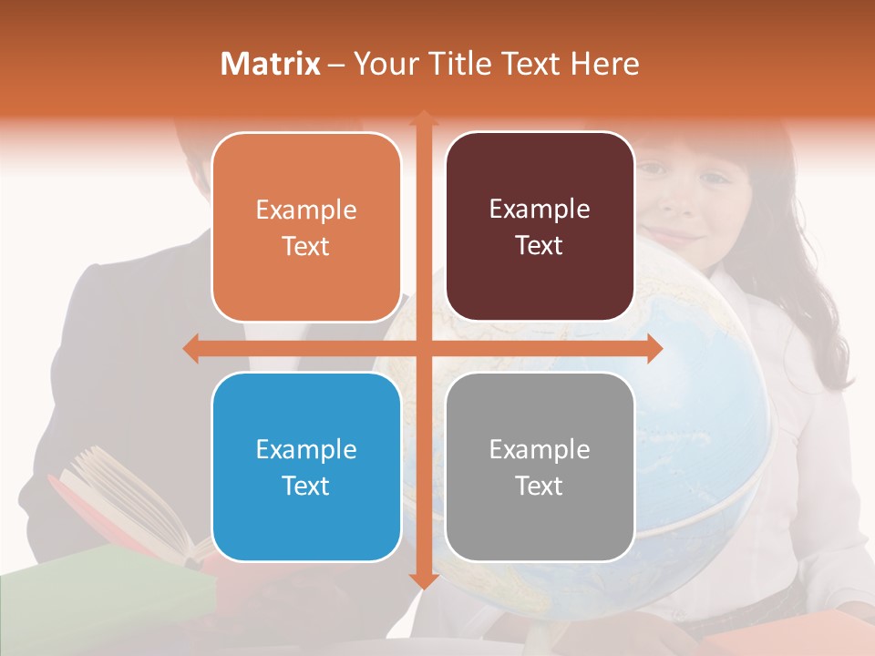 Student Test Caucasian PowerPoint Template