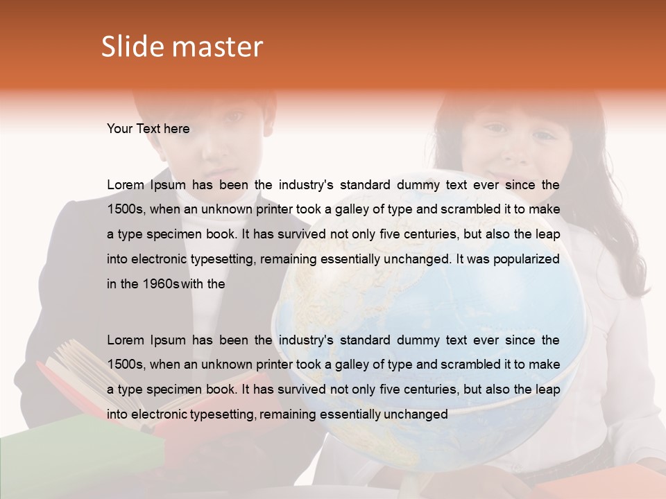 Student Test Caucasian PowerPoint Template