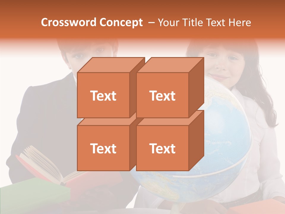 Student Test Caucasian PowerPoint Template