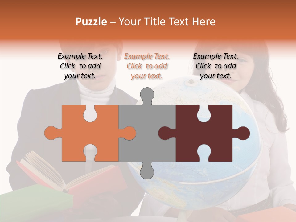 Student Test Caucasian PowerPoint Template