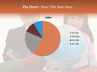 Student Test Caucasian PowerPoint Template