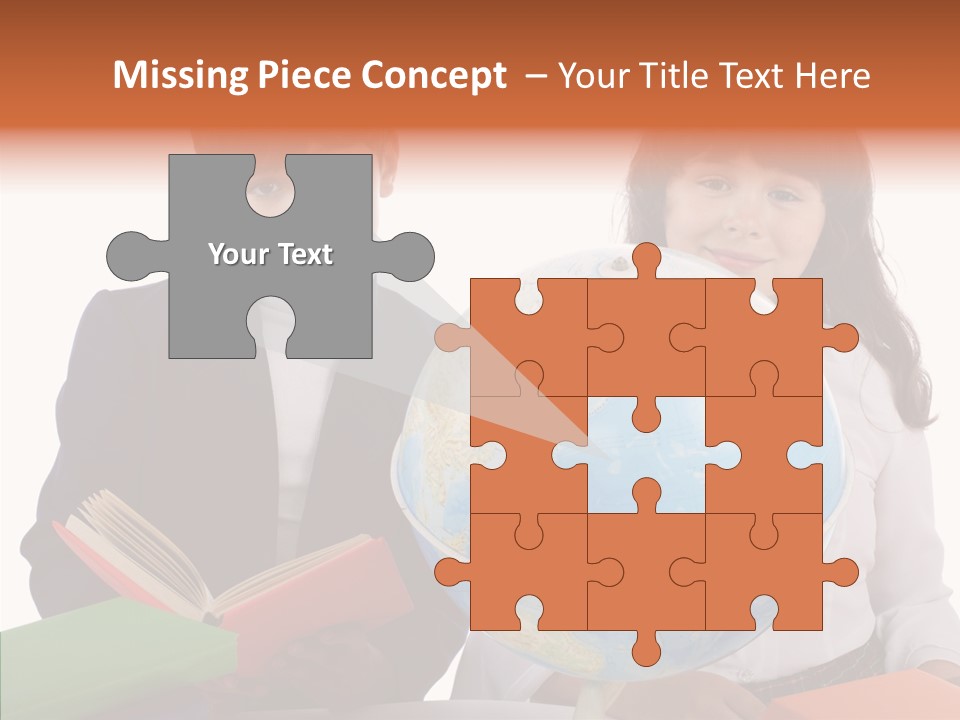 Student Test Caucasian PowerPoint Template