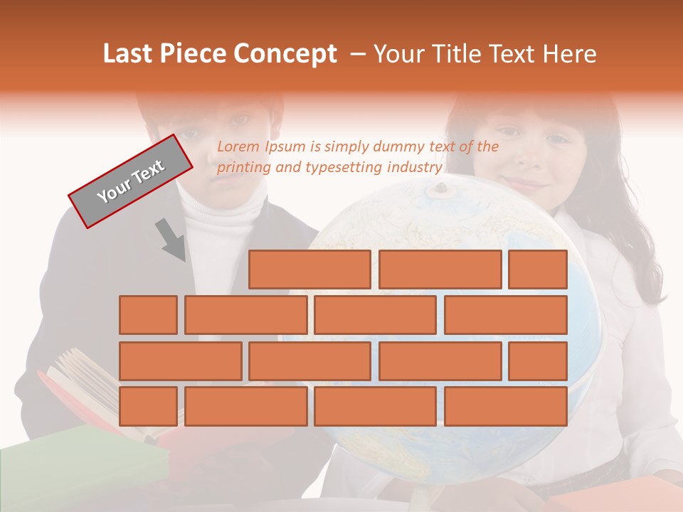 Student Test Caucasian PowerPoint Template