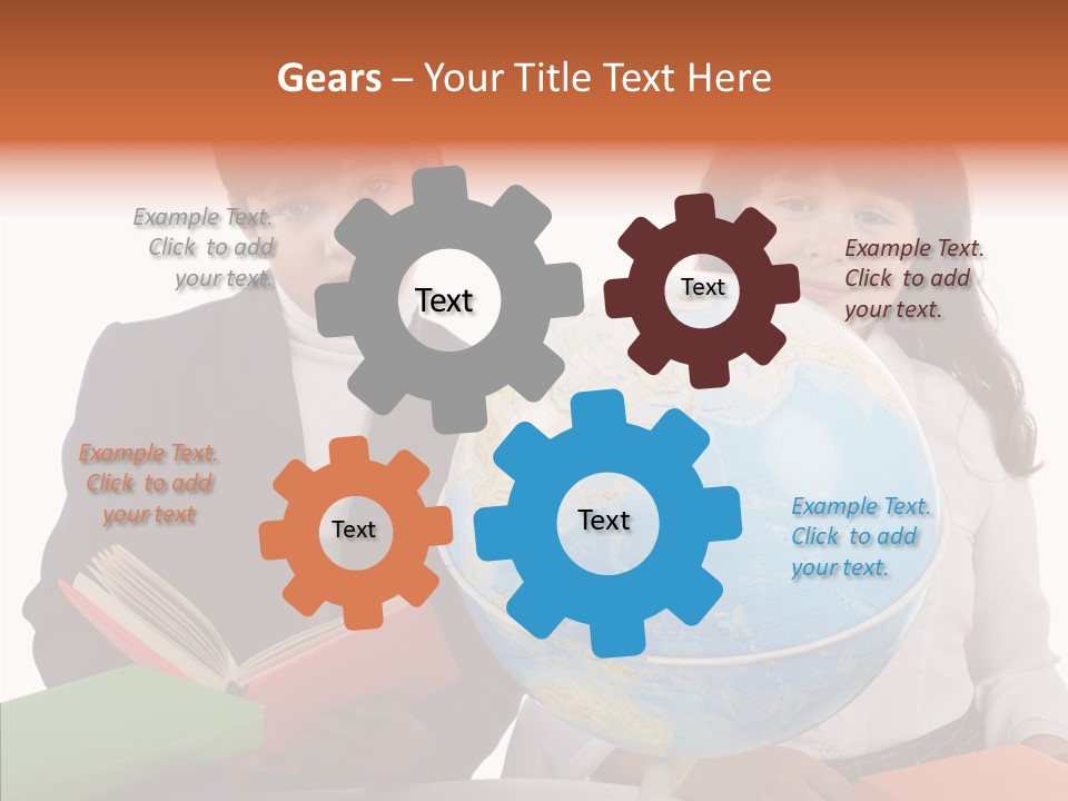 Student Test Caucasian PowerPoint Template
