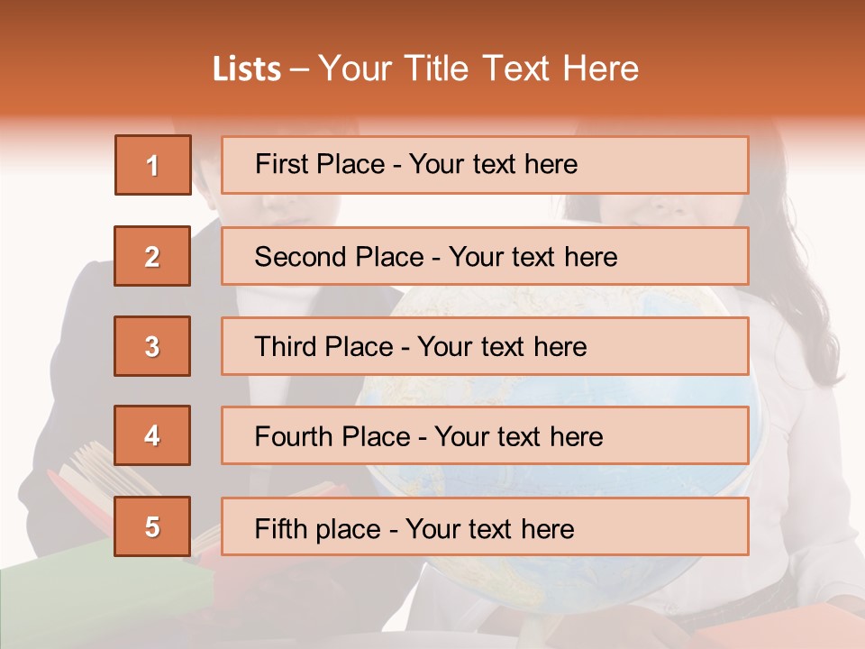 Student Test Caucasian PowerPoint Template