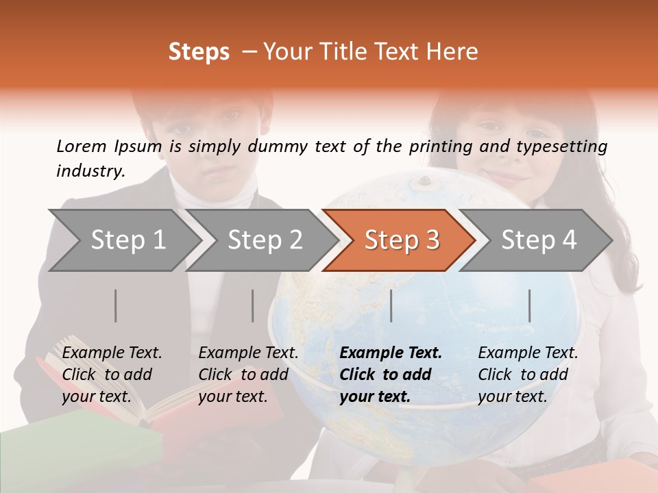 Student Test Caucasian PowerPoint Template