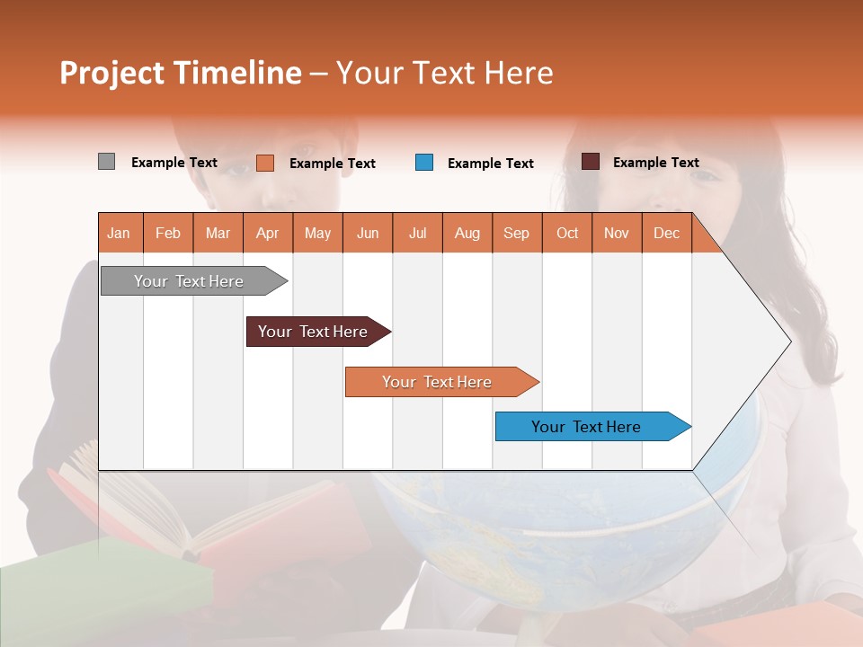 Student Test Caucasian PowerPoint Template