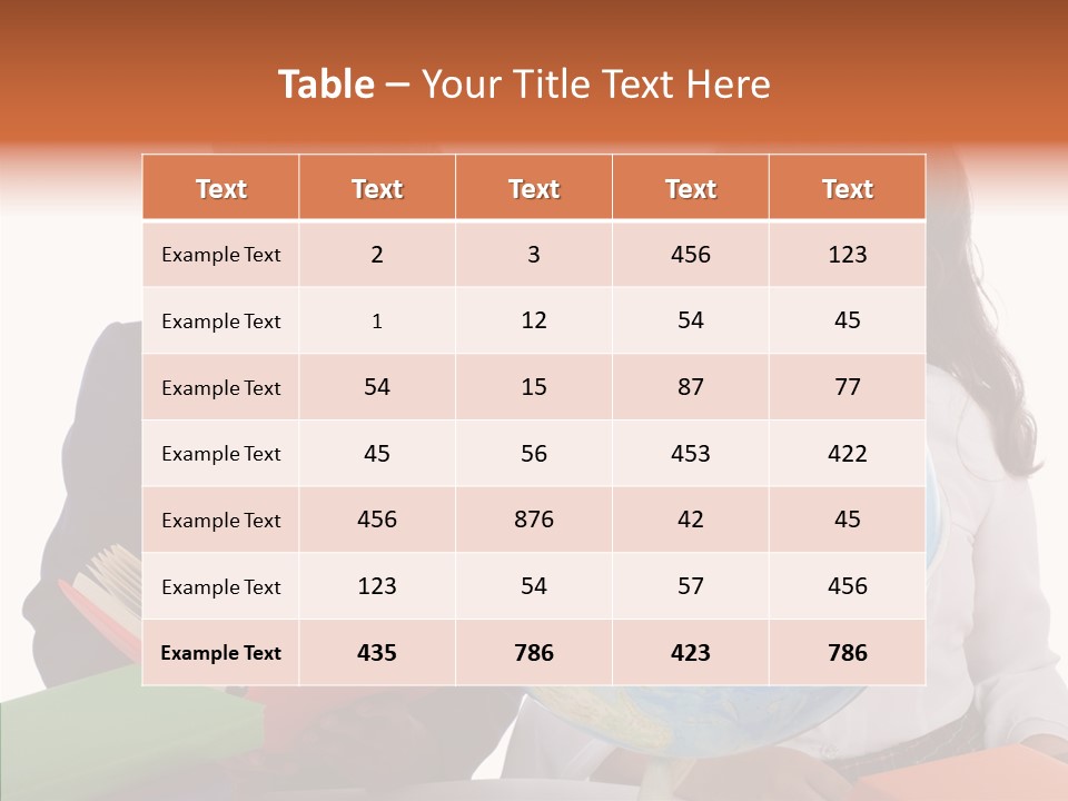 Student Test Caucasian PowerPoint Template