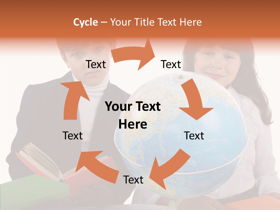 Student Test Caucasian PowerPoint Template