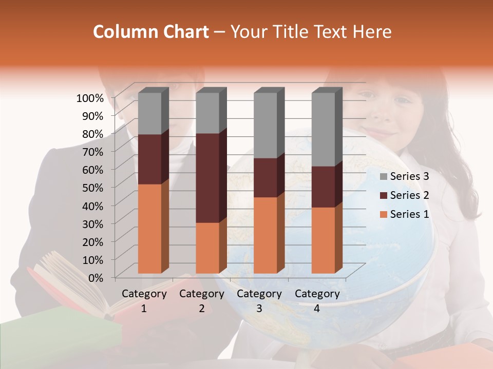Student Test Caucasian PowerPoint Template