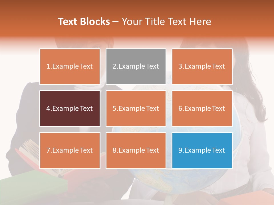 Student Test Caucasian PowerPoint Template