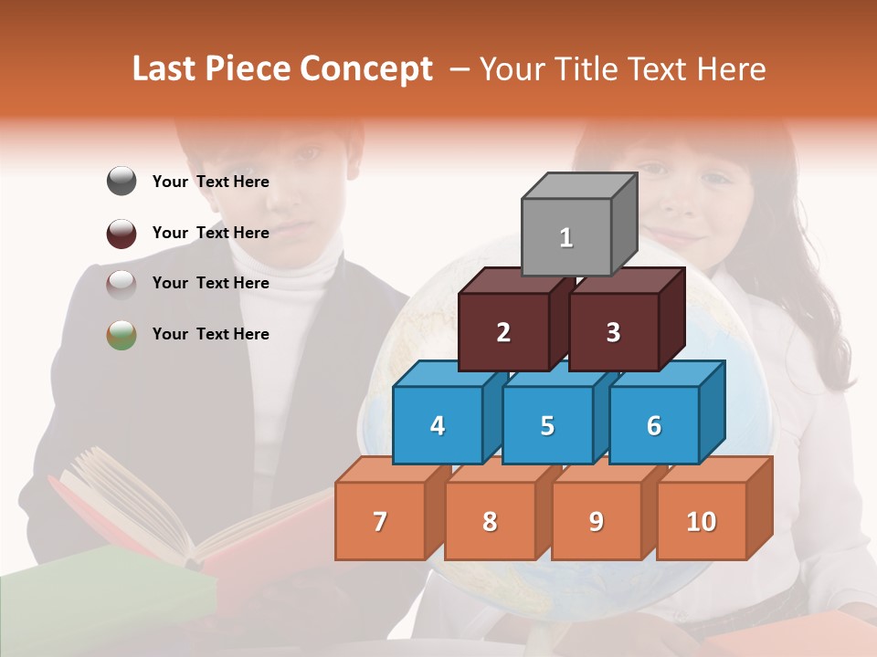 Student Test Caucasian PowerPoint Template