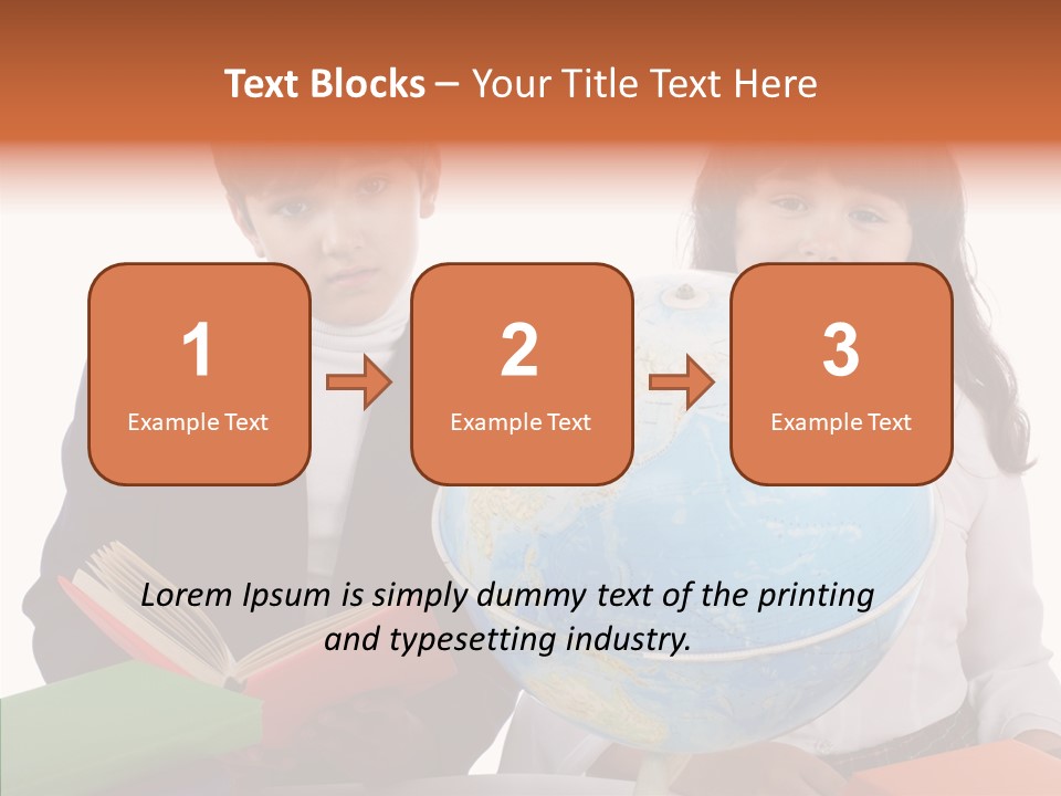 Student Test Caucasian PowerPoint Template