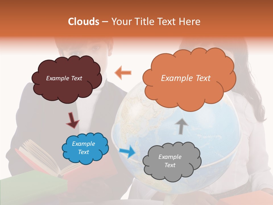 Student Test Caucasian PowerPoint Template