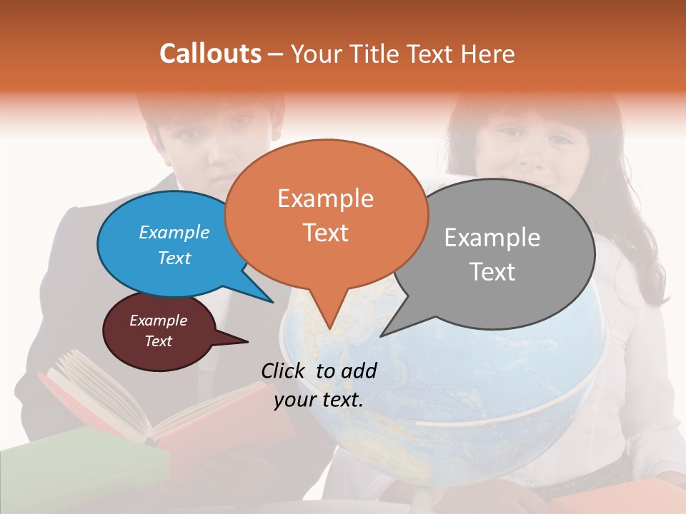 Student Test Caucasian PowerPoint Template