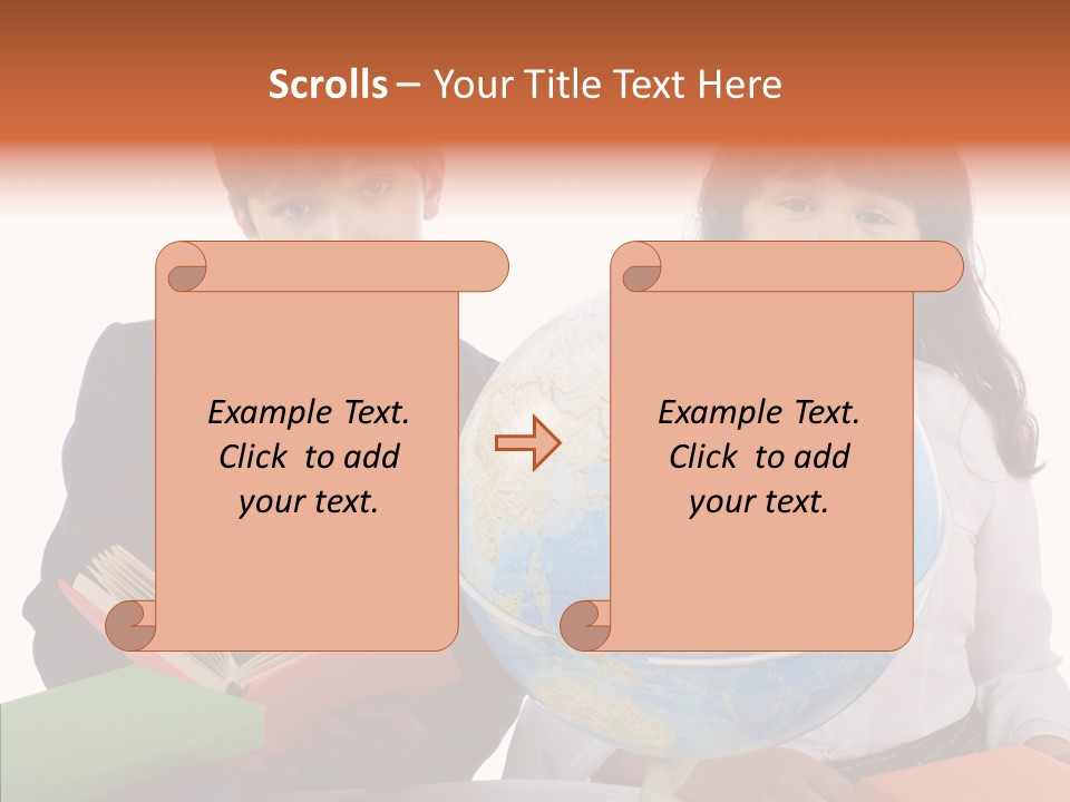 Student Test Caucasian PowerPoint Template