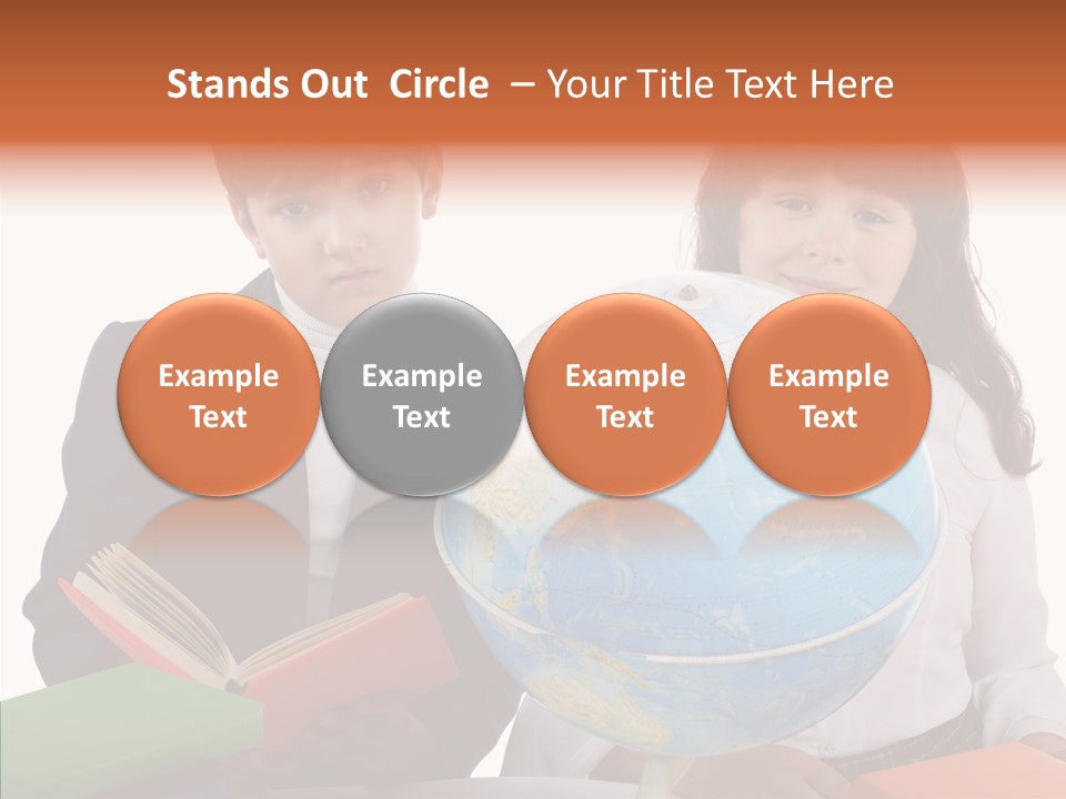 Student Test Caucasian PowerPoint Template