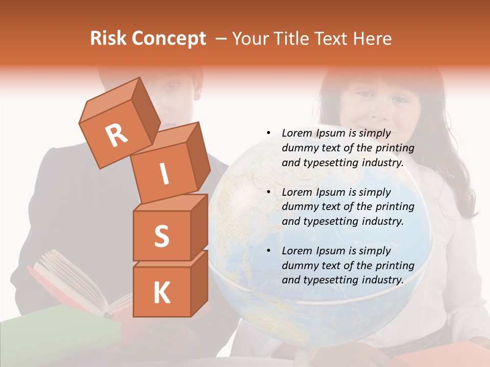 Student Test Caucasian PowerPoint Template