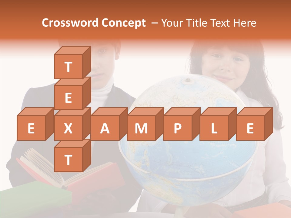 Student Test Caucasian PowerPoint Template