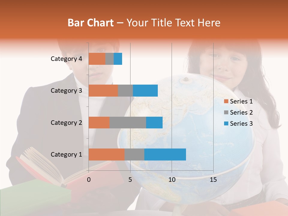 Student Test Caucasian PowerPoint Template