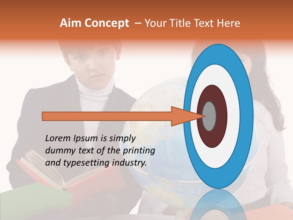 Student Test Caucasian PowerPoint Template
