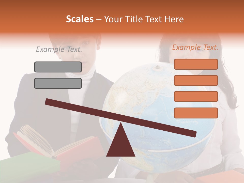 Student Test Caucasian PowerPoint Template